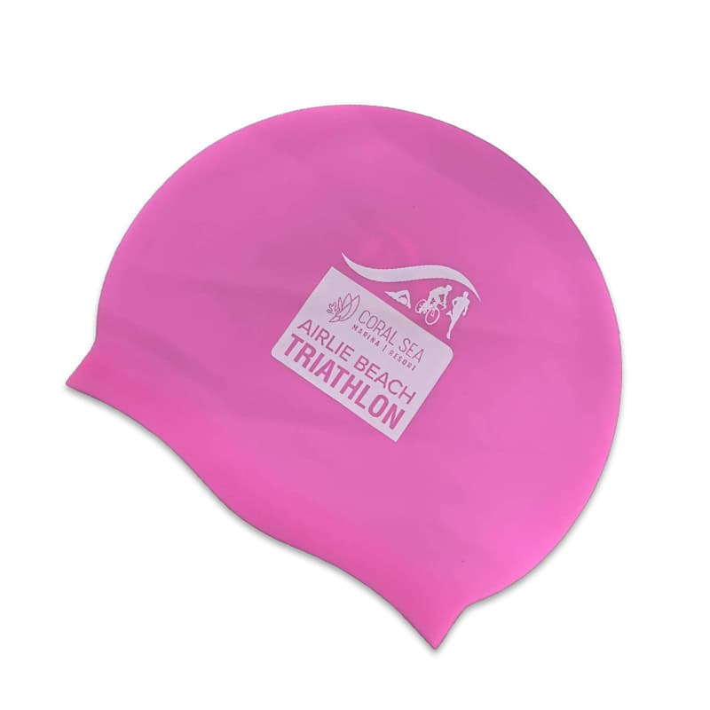 airlie smilecare pink custom swimming caps